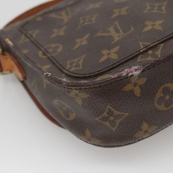 Authentic LOUIS VUITTON Monogram Saint Cloud MM Shoulder Bag M51243 LV - Picture 15 of 16